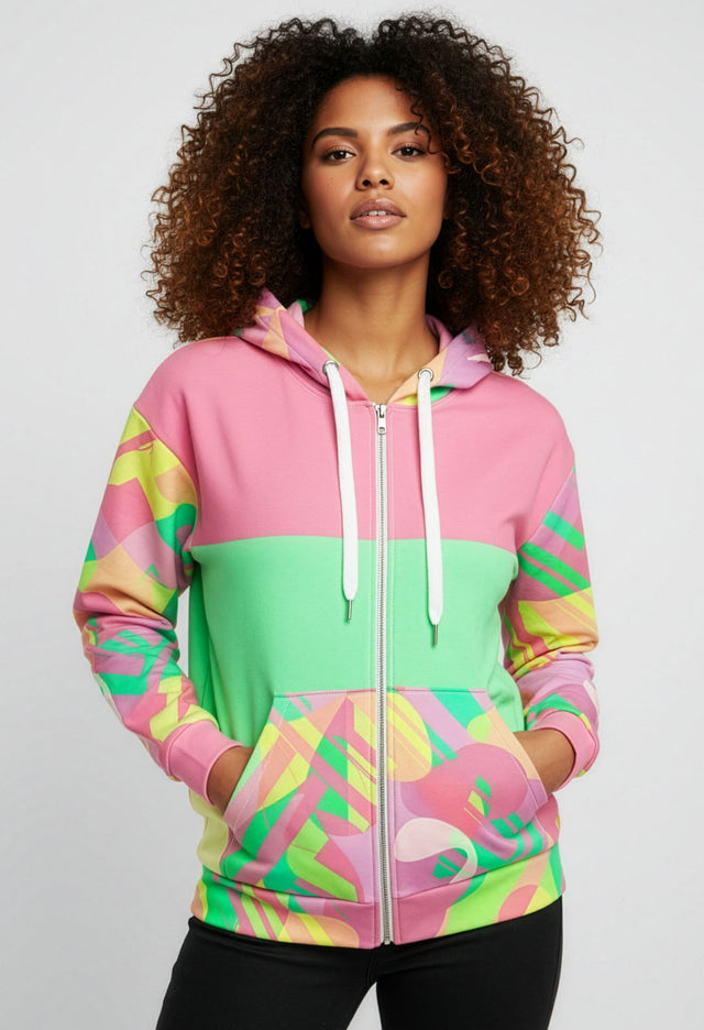 Alina Premium Fleece Eco Conscious Zip Hoodie