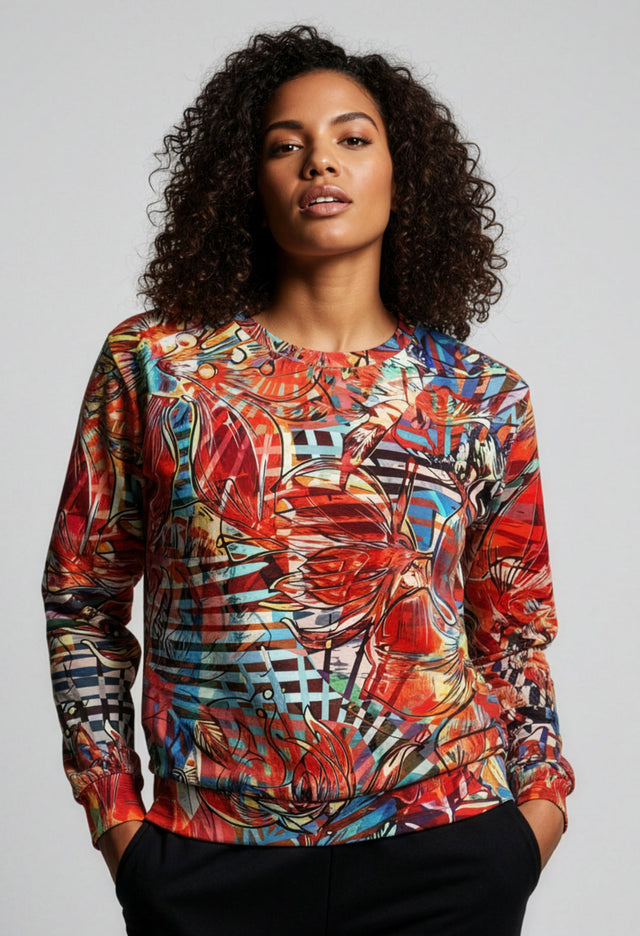 Andrei SM Oversized Long Sleeve Crew