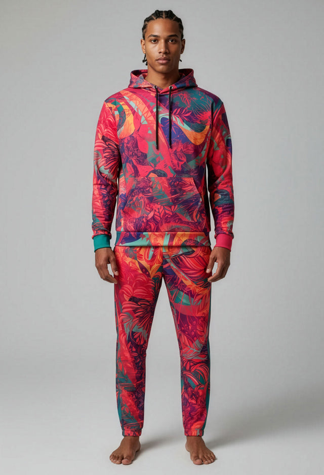 Blue Opera Mens Relaxed Fit Pullover Hoodie