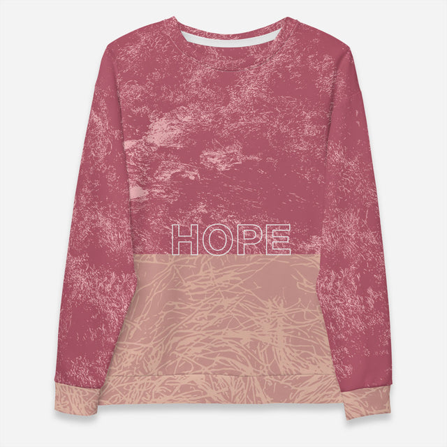Hope Love Relaxed Fit Crew Sweatshirt
