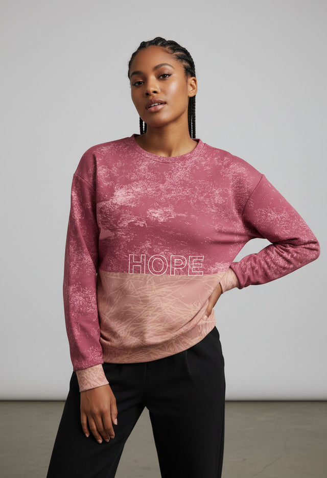 Hope Love Women's Relaxed Fit Crew Sweatshirt