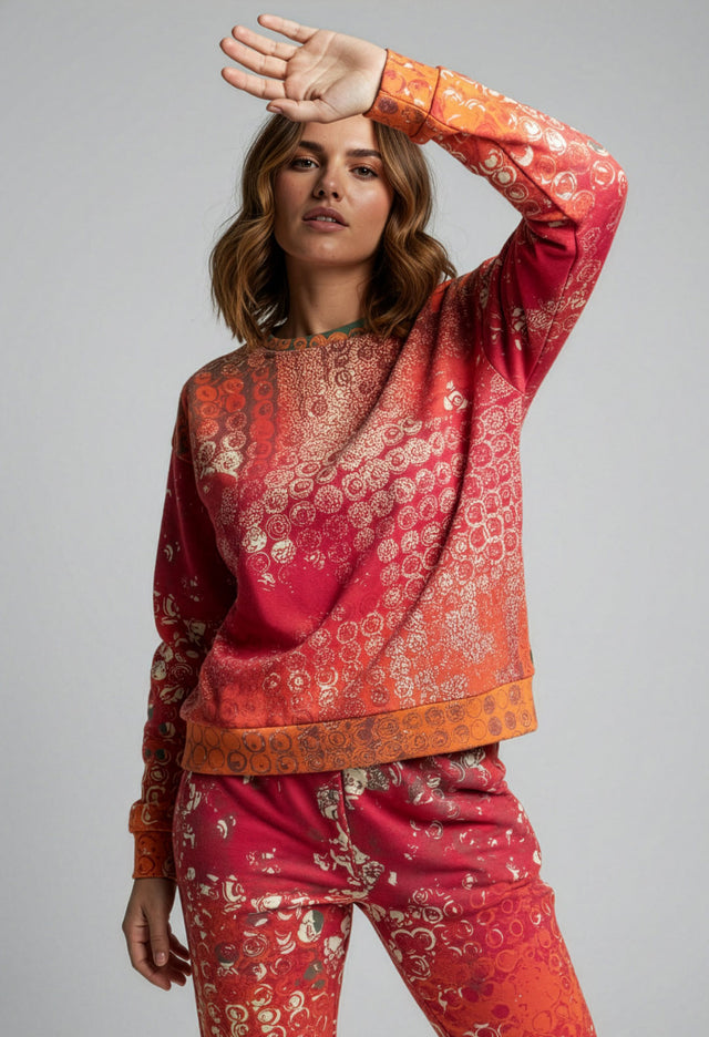 How Sway Fleece Print Sweatshirt