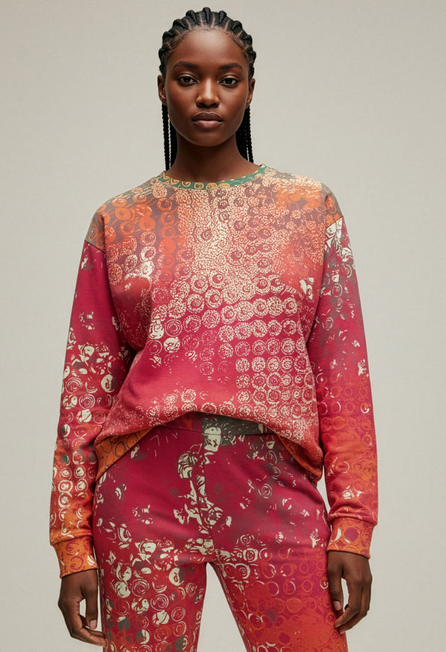 How Sway Fleece Print Sweatshirt