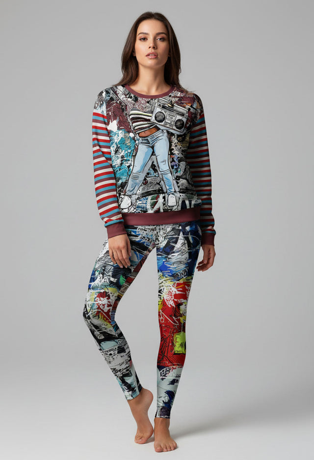 In 21 Women's Stripe Leggings