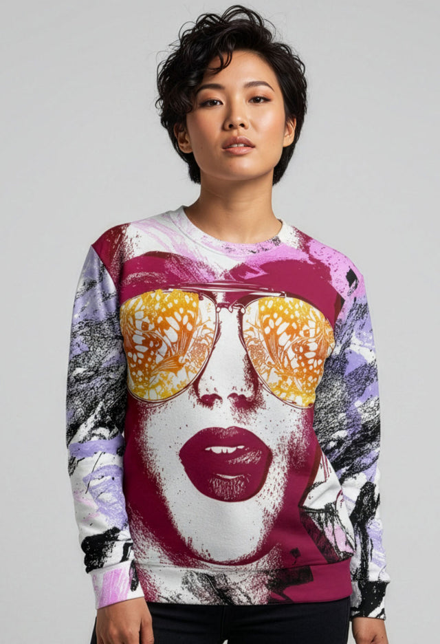 Lani Mani Fleece Oversized Crew Sweatshirt