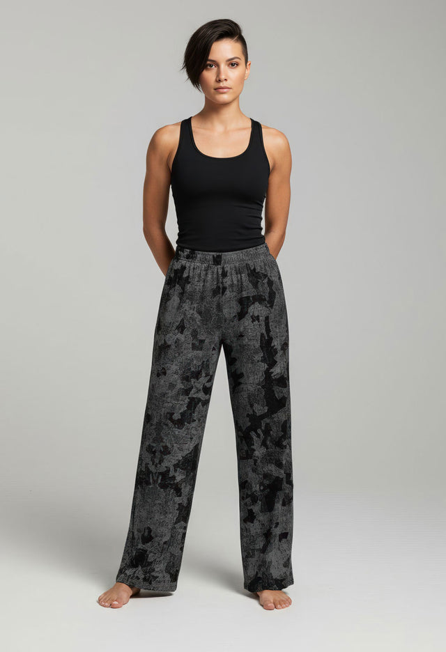 Miss Satin Women's Wide Leg Pants