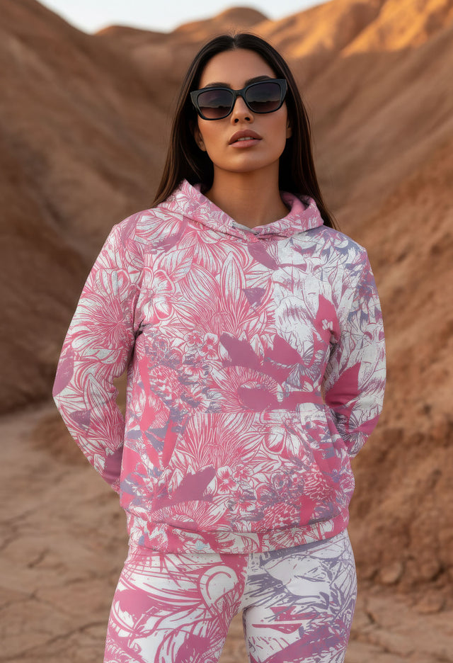 Pink Envy Essentials Relaxed Pullover Hoodie