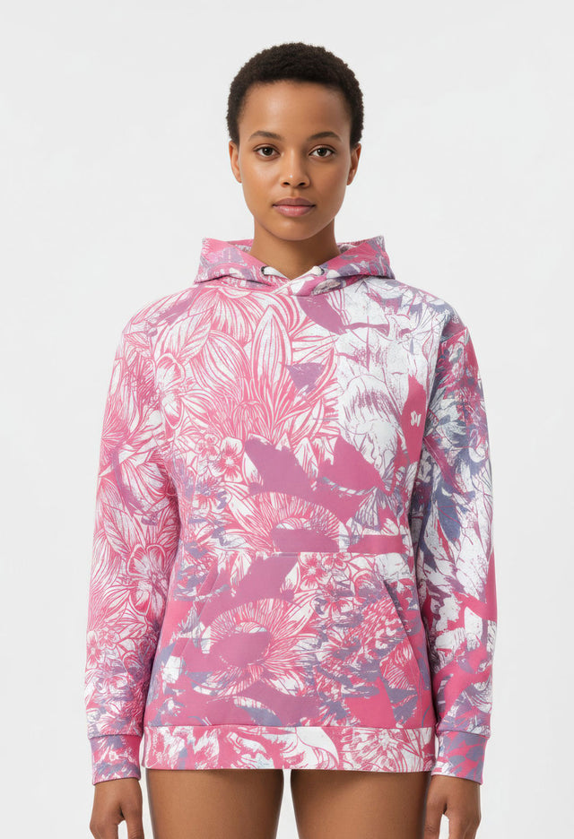 Sudadera rosa con capucha Envy