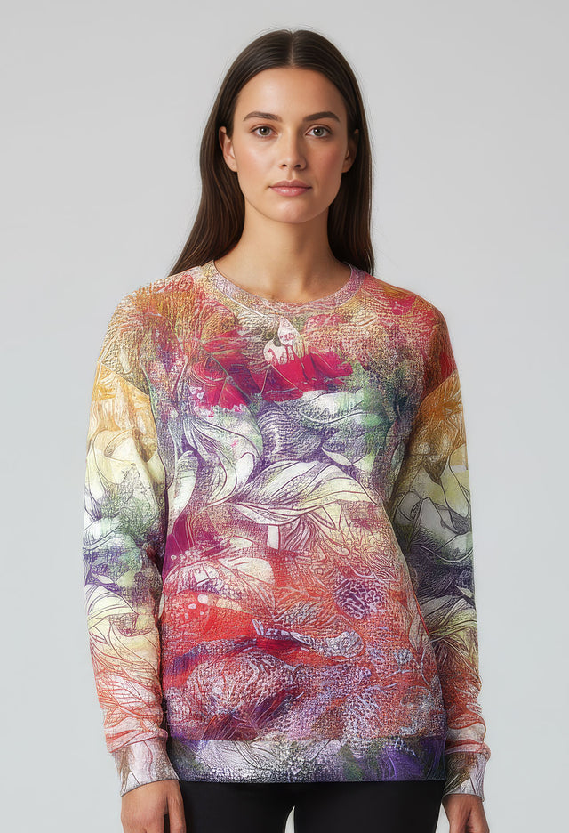 Trust Me Print Fleece Sweatshirt