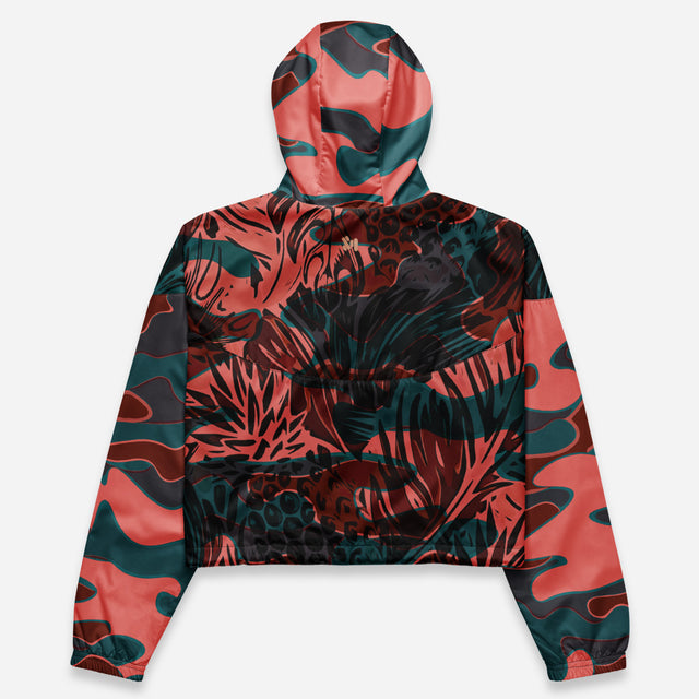 Bova Cropped Half-Zip Waterproof Windbreaker