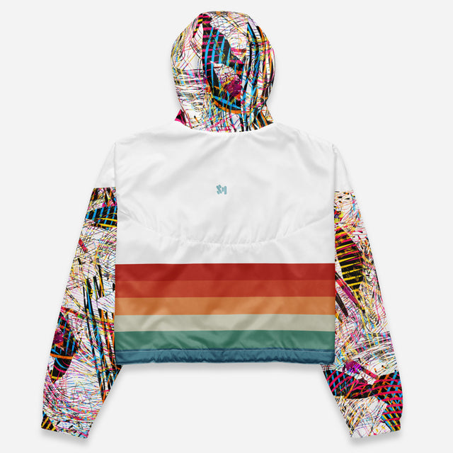 Tiani Cropped Half-Zip Water-Proof Windbreaker