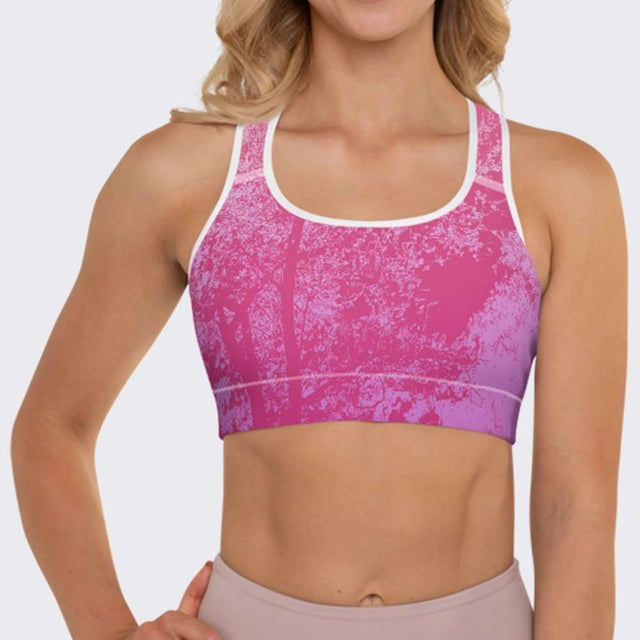 Pink Ice Sports Bra by Sania Marie