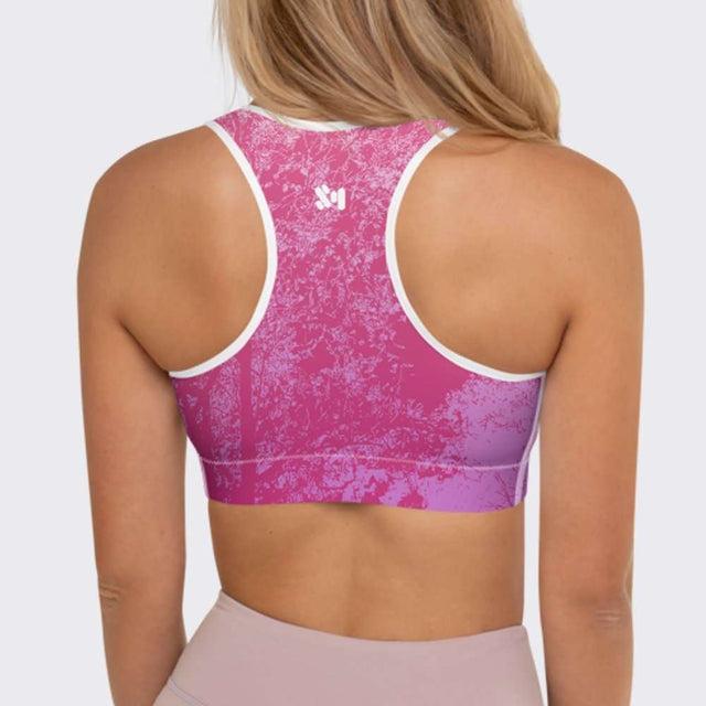 Pink Ice Sports Bra by Sania Marie