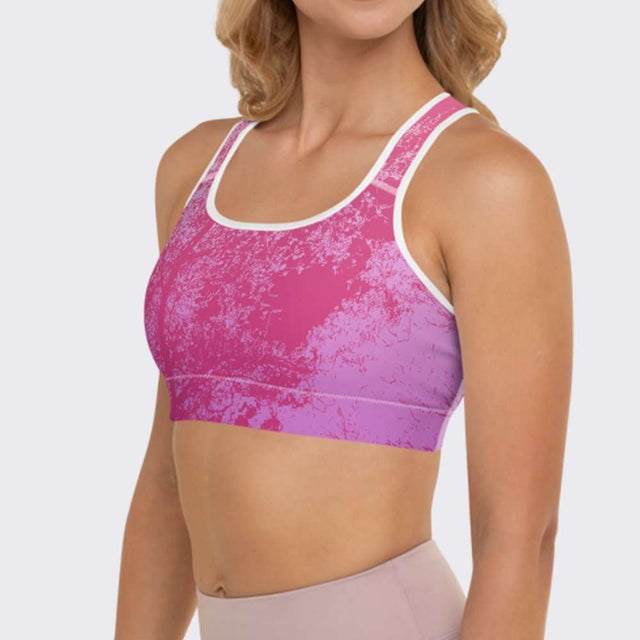 Pink Ice Sports Bra by Sania Marie