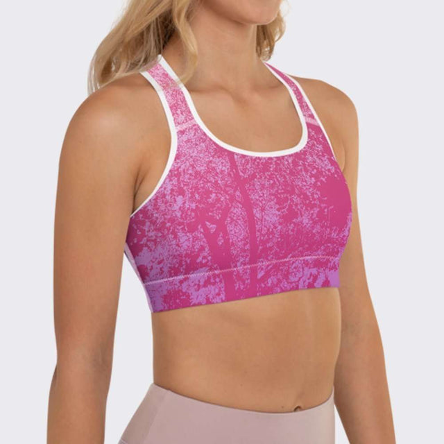 Pink Ice Sports Bra by Sania Marie