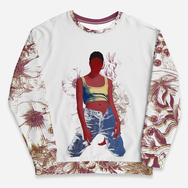 Heartless Relaxed Print Crew Sweatshirt