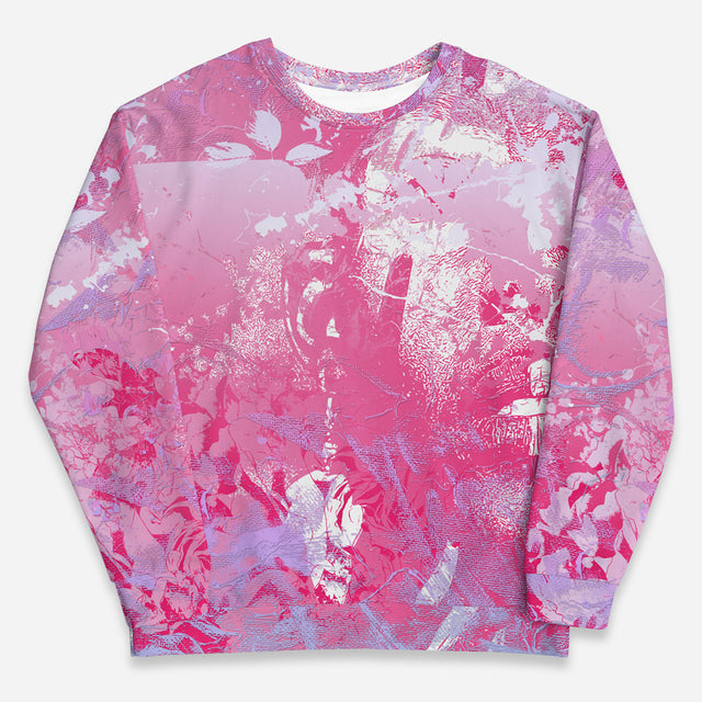 Pink Bubble Gum Love Crew Sweatshirt