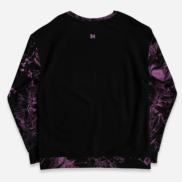 Sexy Track Fleece Black Print Sweatshirt