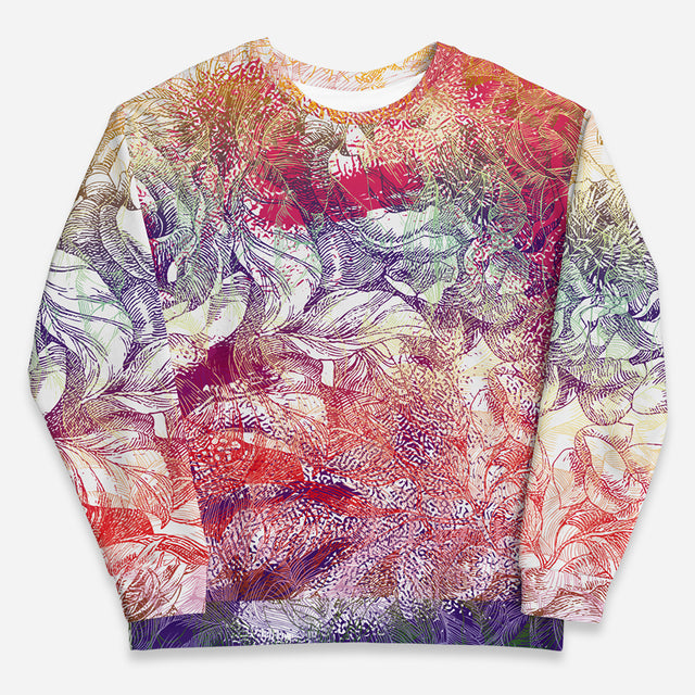 Trust Me Print Fleece Sweatshirt (Plus Size)