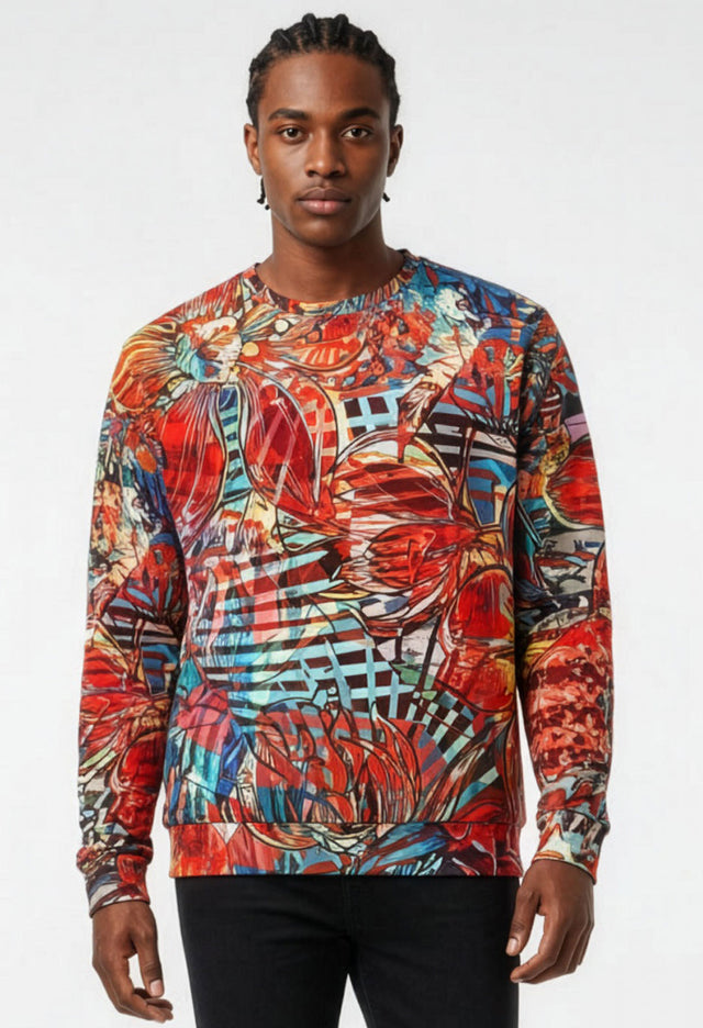 Andrei SM Mens Oversized Long Sleeve Crew
