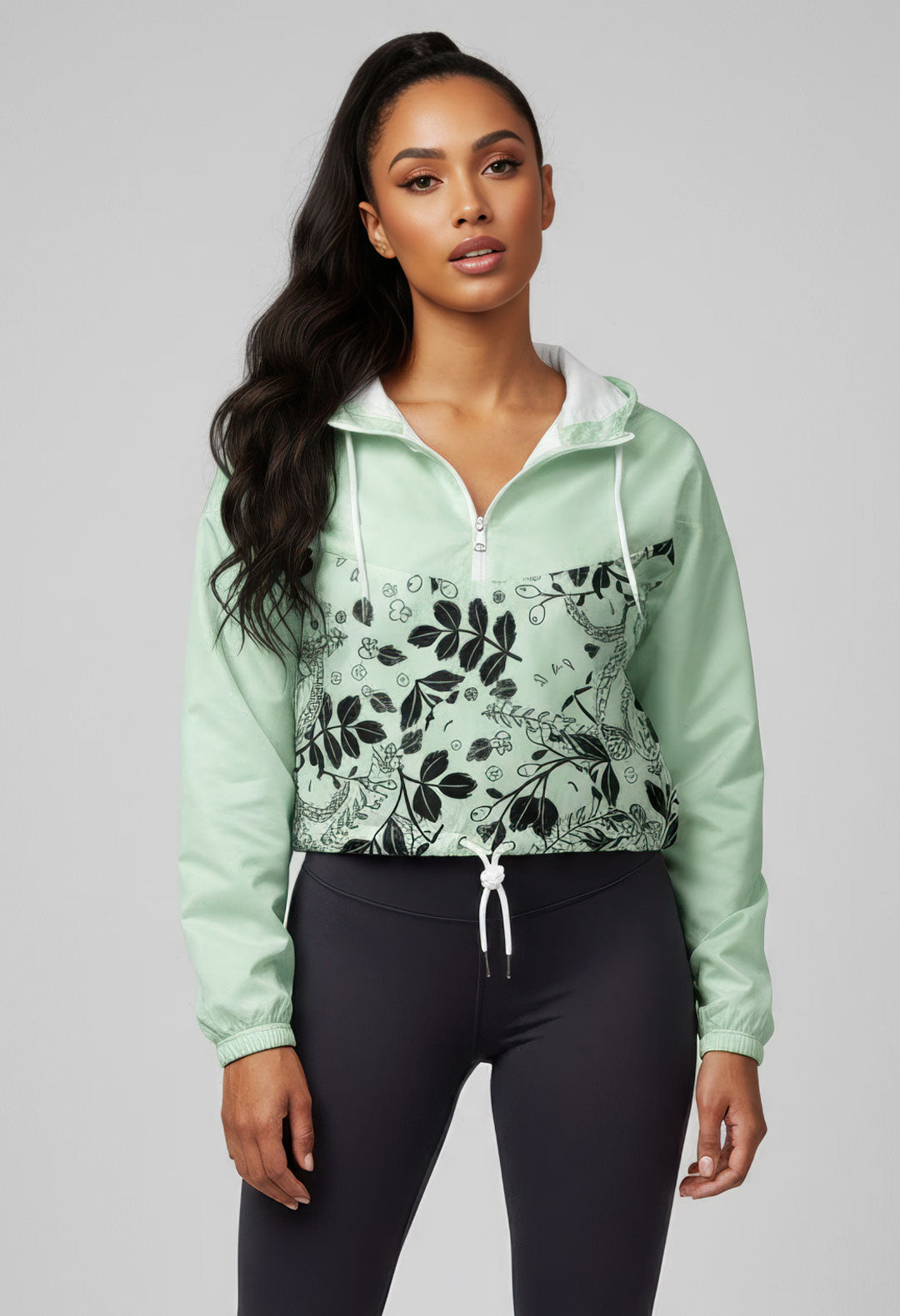 Iza Katera Women's Cropped Windbreaker – Sania Marie