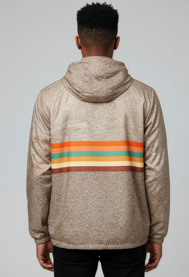 Ika Moss Full-Zip Windbreaker Hoodie