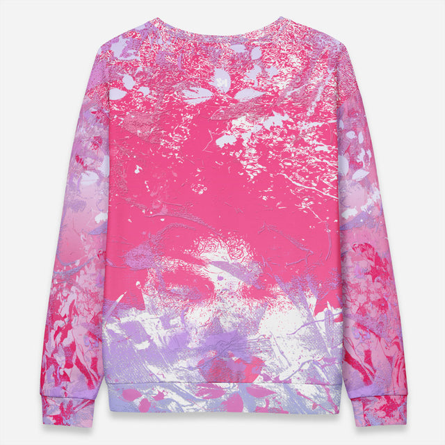 Pink Bubble Gum Love Crew Sweatshirt