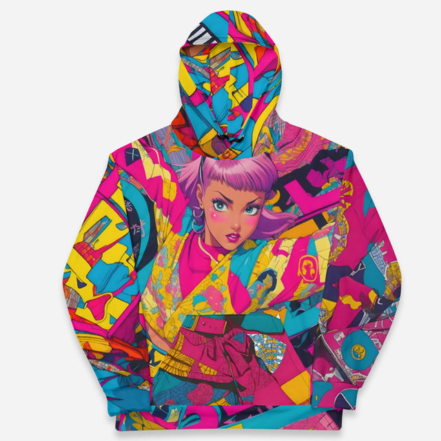 Vitora Fleece Graphic Hoodie Plus Size