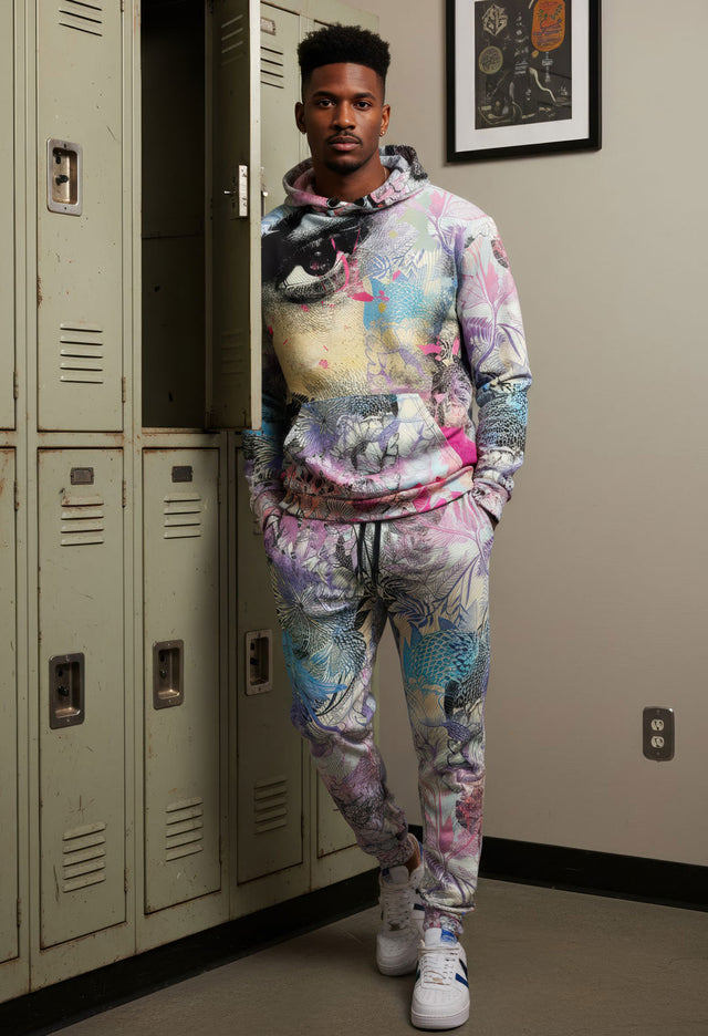 Adaya Mens Fleece Pullover Essentials Hoodie