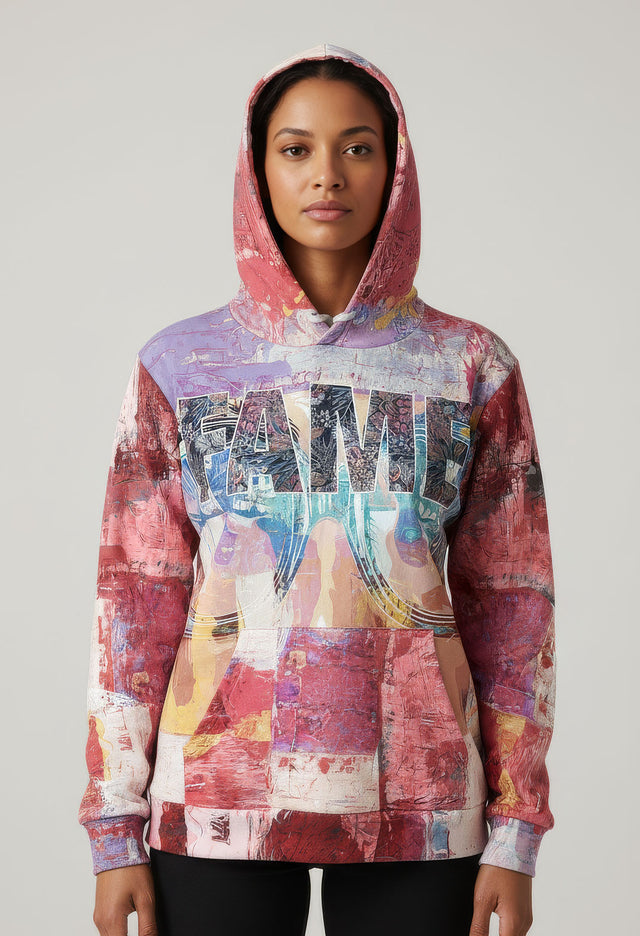 Fame Relaxed Pullover Hoodie