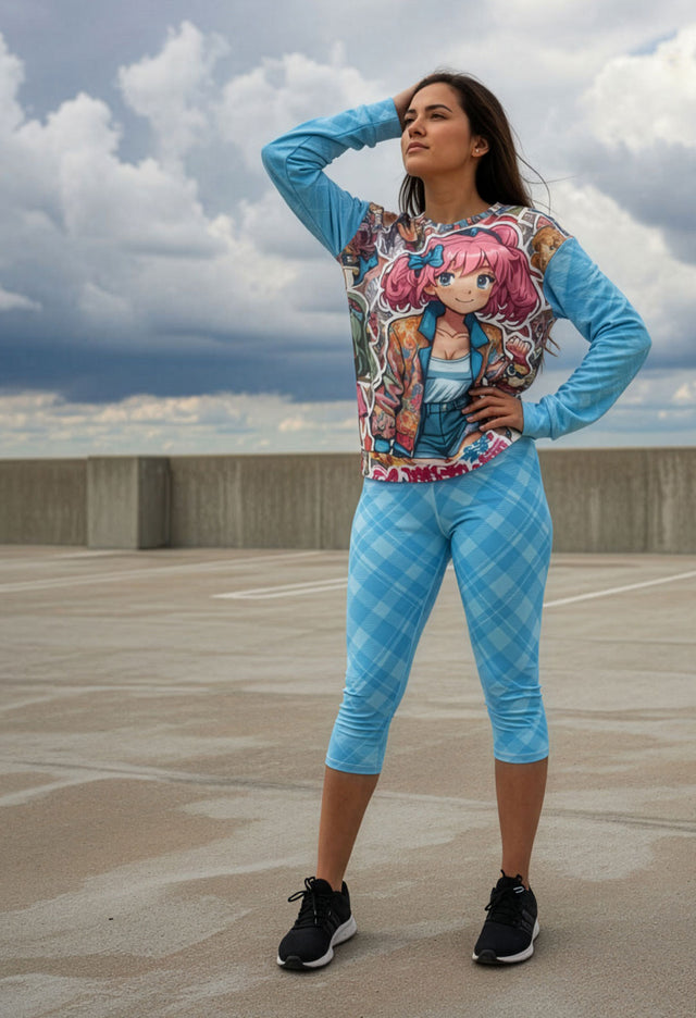 Glitch Graphic Fleece Sweatshirt