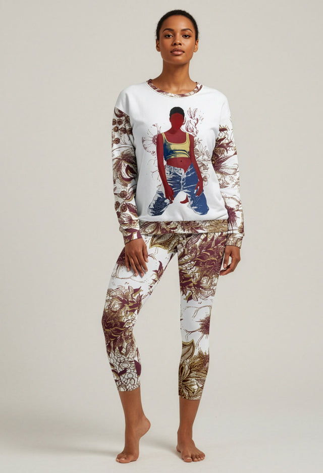 Heartless Relaxed Print Crew Sweatshirt