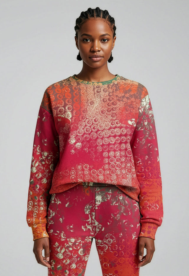 How Sway Fleece Print Sweatshirt