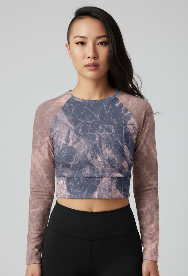 Istela Women’s Recycled Long-Sleeve Crop Top
