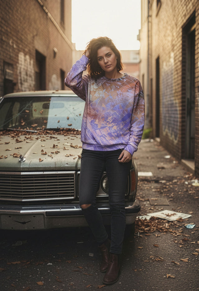 Karissa Sweet Vibrant Soft Fleece Crew