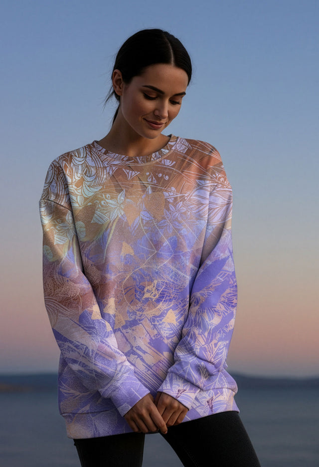 Karissa Sweet Vibrant Soft Fleece Crew