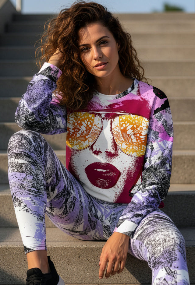 Lani Mani Fleece Oversized Crew Sweatshirt