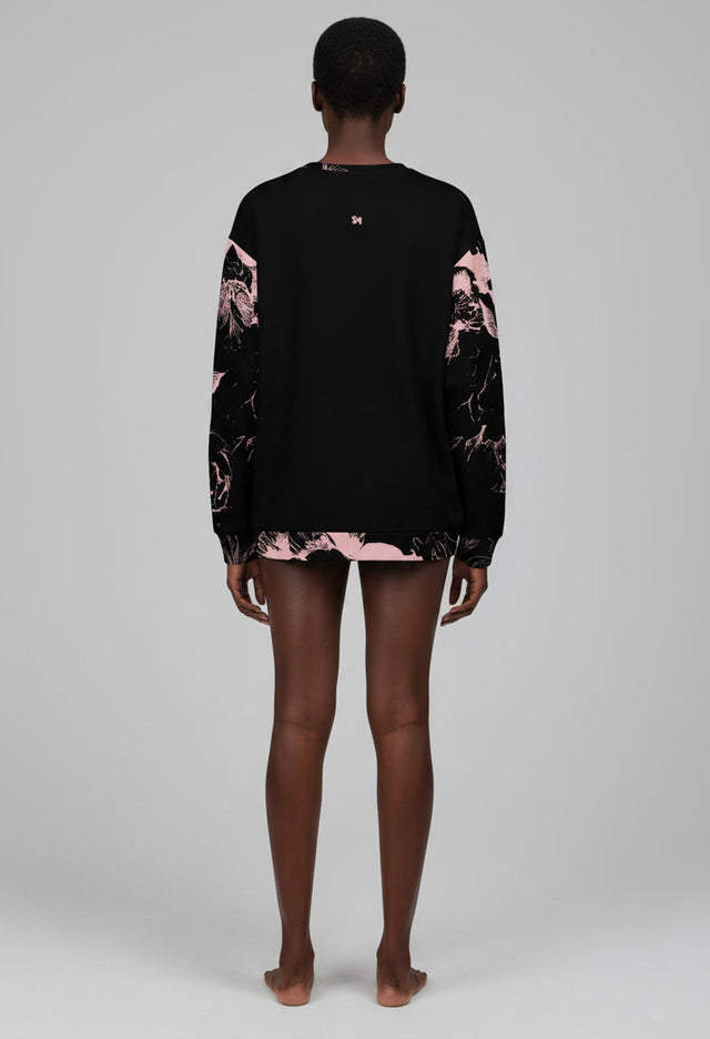 Lost Blossom Fleece Print Sweatshirt