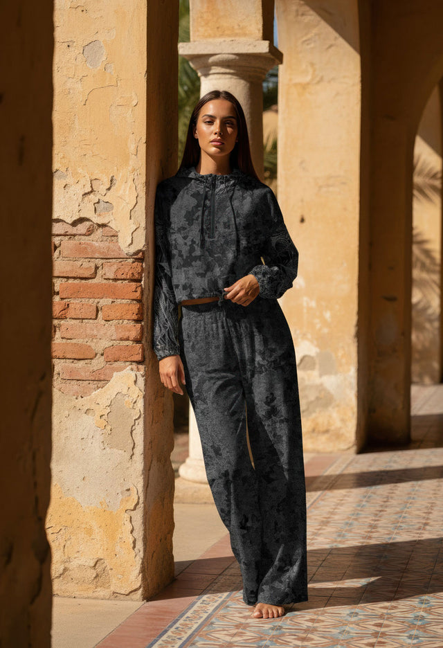 Miss Satin Women’s Cropped Windbreaker