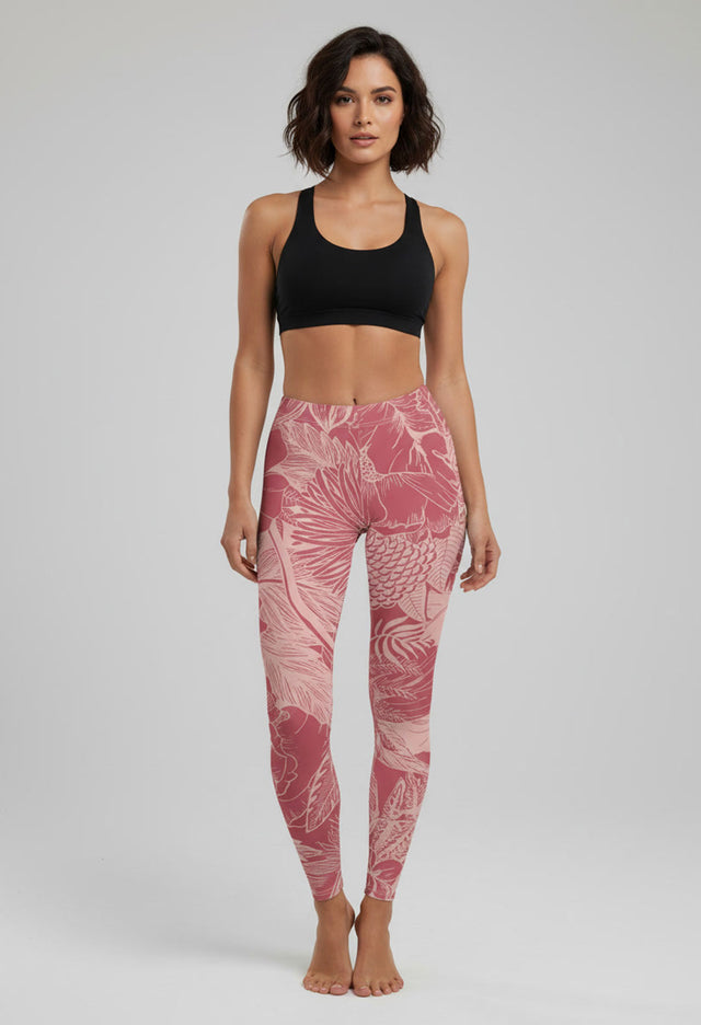 Leggings de encaje matutino