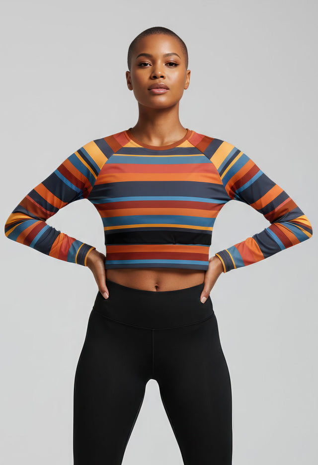 Nattie Women’s Recycled Long-Sleeve Crop Top