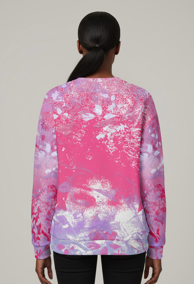 Pink Bubble Gum Love Crew Sweatshirt