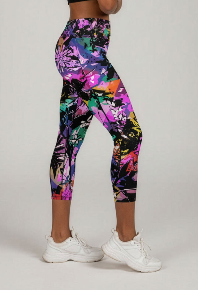 Sari Women's Capri High Waist Leggings