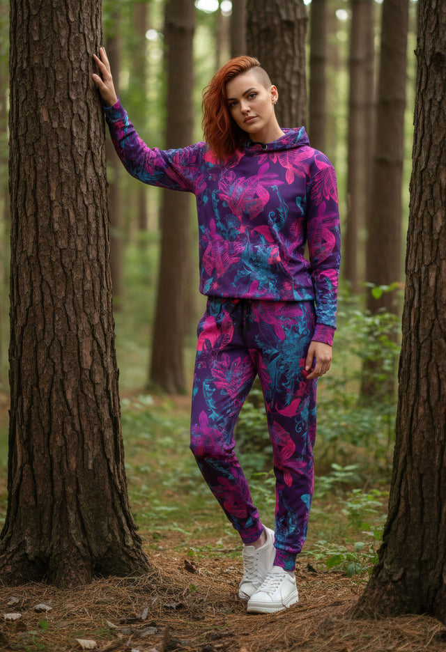 Simple Pleasure Women's Essentials Relaxed Fit Hoodie Jogger Set