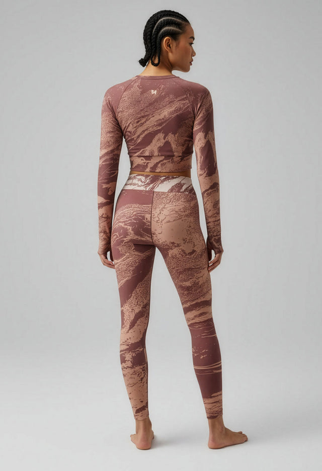 Simple Romance Long-Sleeve Crop Top