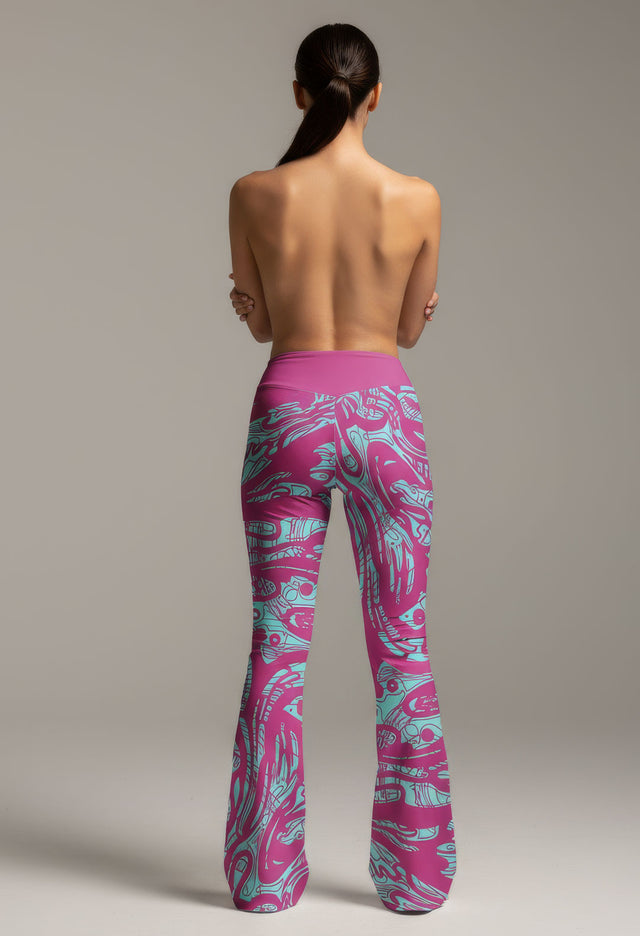 Choi - Eco-Conscious Flare leggings