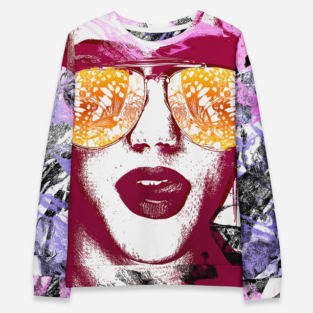 Lani Mani Fleece Oversized Crew Sweatshirt Plus Size