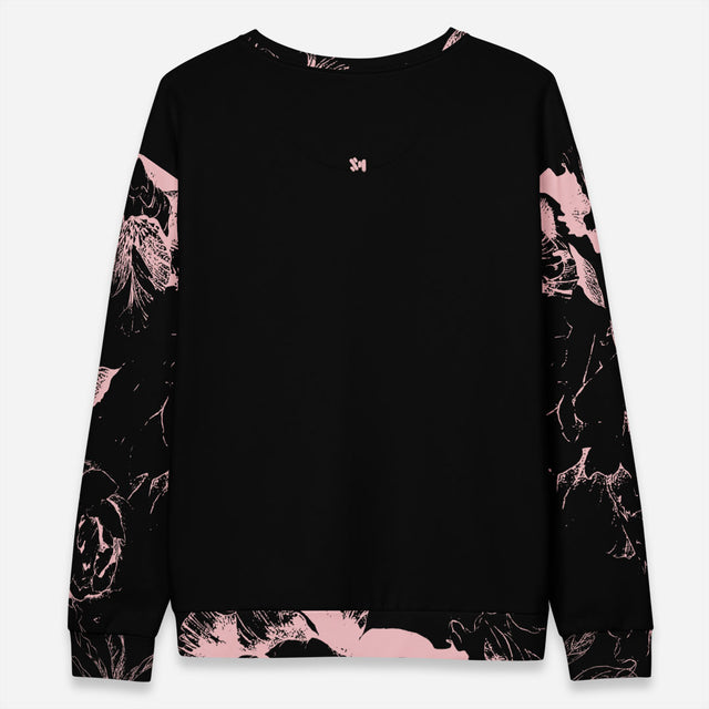 Lost Blossom Fleece Print Sweatshirt Plus Size