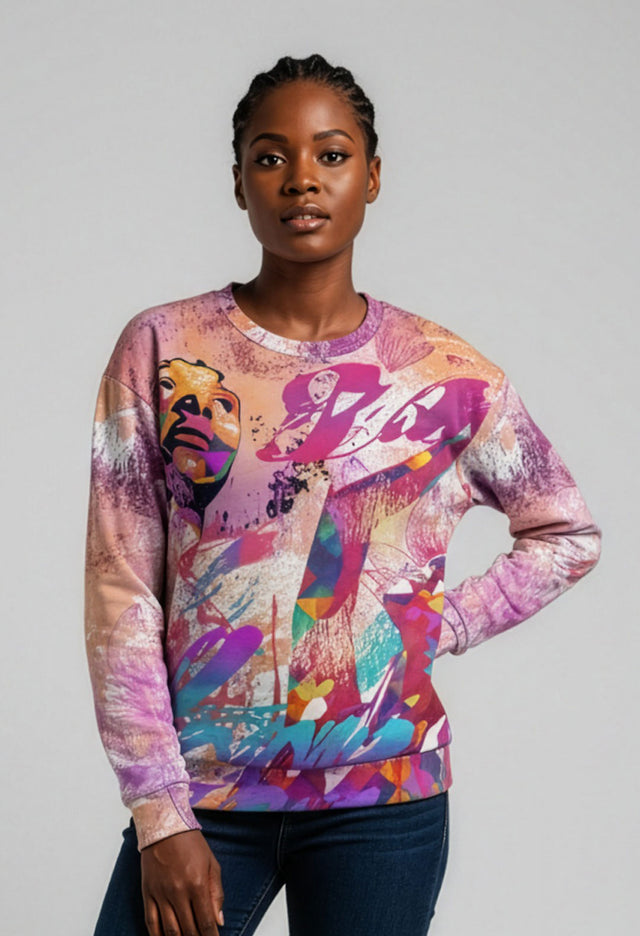 Tessa Relaxed Fit Fleece Crew Sweatshirt