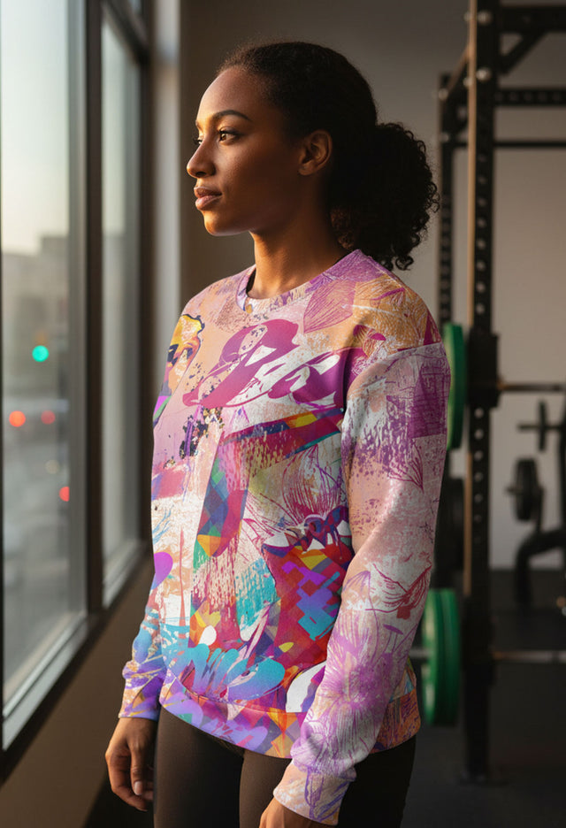 Tessa Relaxed Fit Fleece Crew Sweatshirt